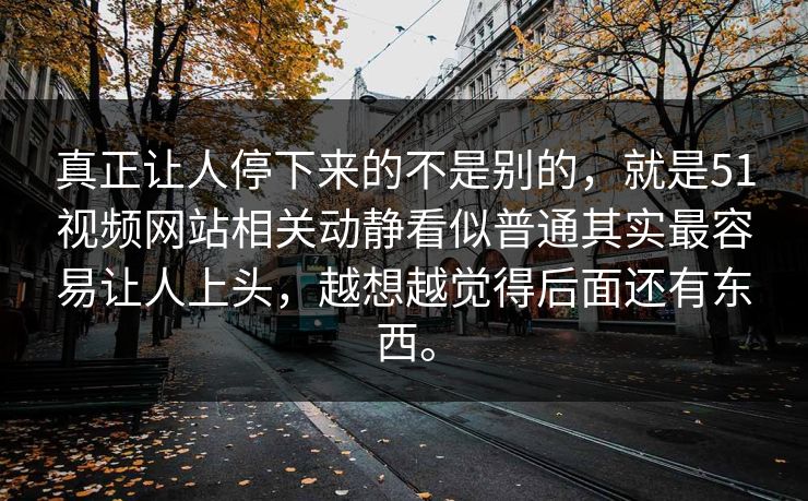 真正让人停下来的不是别的，就是51视频网站相关动静看似普通其实最容易让人上头，越想越觉得后面还有东西。